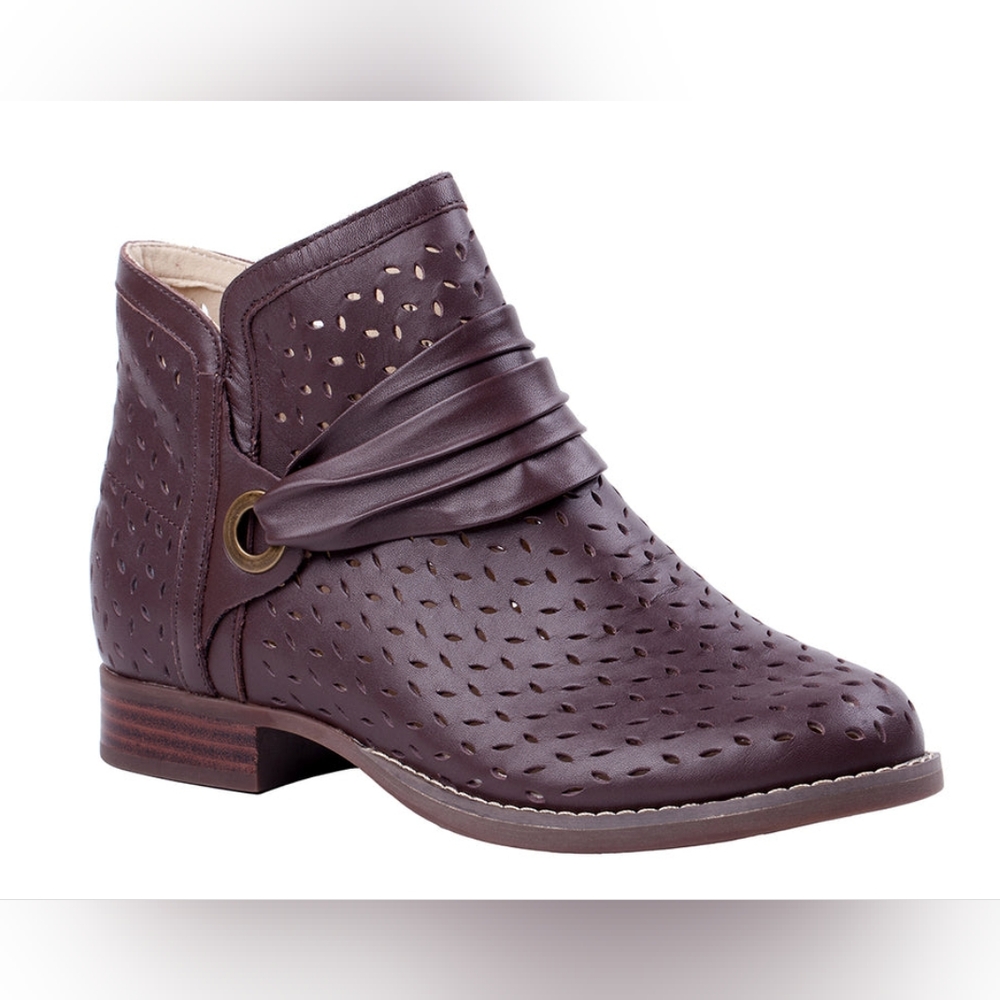 NWB Waco Priscilla‎ Leather Bootie In French Roast Color Size 9.5